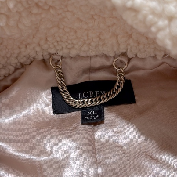 NWOT J Crew Plush Teddy Sherpa Vest sz L TOP RATED BA526 - Picture 5 of 10